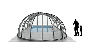 Aluna Orion - Hohe Poolüberdachung