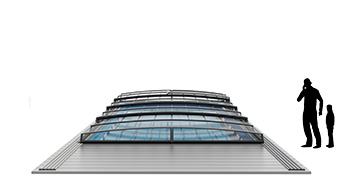 Aluna Comfort - Flache Poolüberdachung