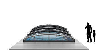 Aluna Eco - Flache Poolüberdachung