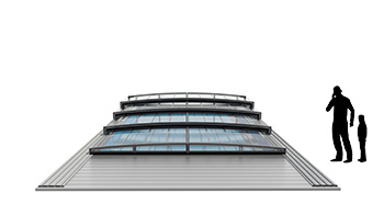 Aluna Exclusive Line - Flache Poolüberdachung