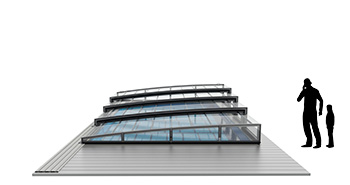 Aluna Neo Light R1 - Flache Poolüberdachung