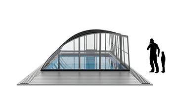 Aluna Delta II - Hohe Poolüberdachung