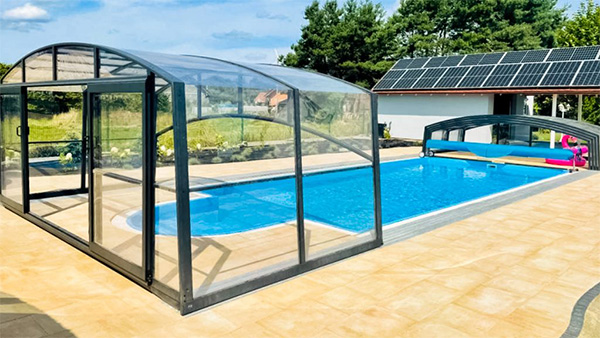 Schwimmbadüberdachung ALUNA Duo III