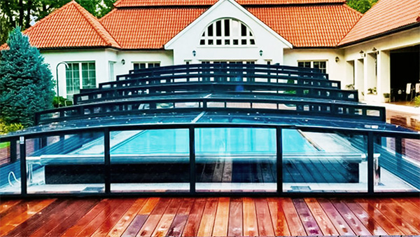 Hohe Poolüberdachung Aluna® H2O XXL