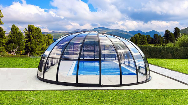 Hohe Poolüberdachung Aluna® Orion