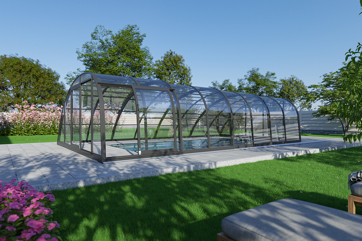 Schwimmbadüberdachung Aluna® Ocean