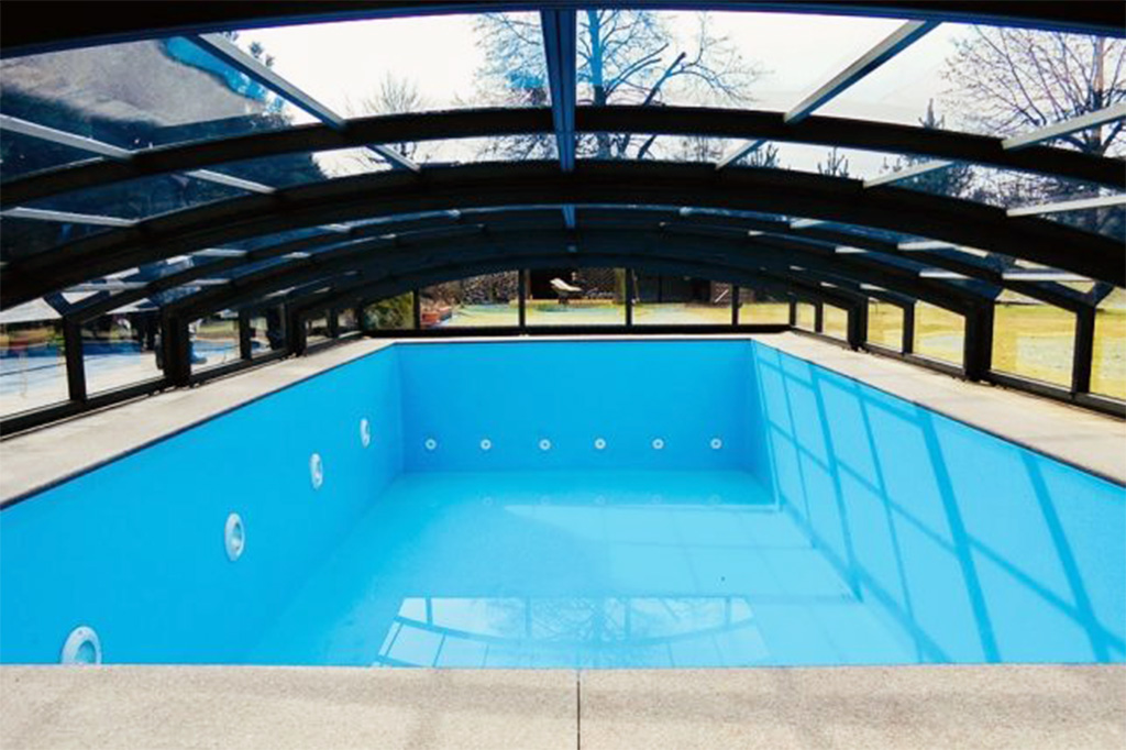 Schwimmbadüberdachung Aluna® Eco
