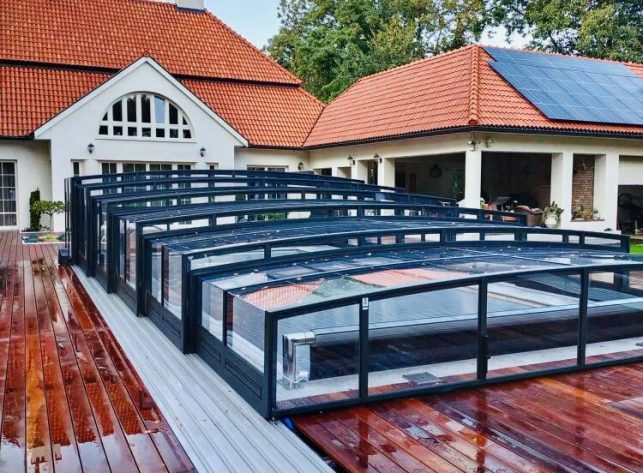 Schwimmbadüberdachung Aluna® H2O XXL