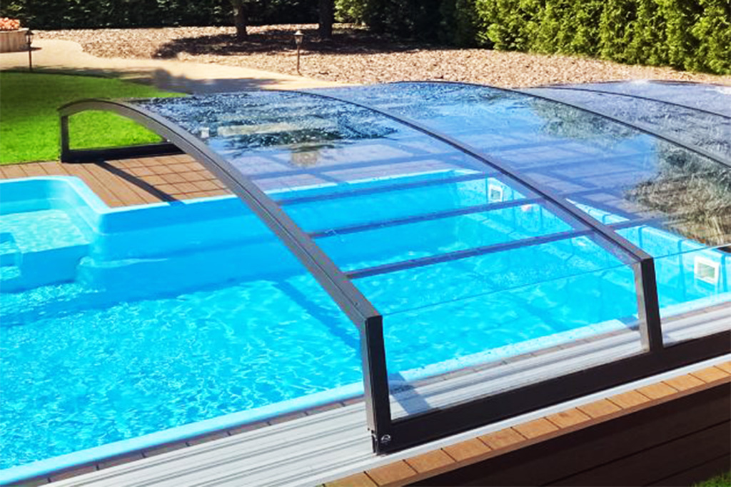 Schwimmbadüberdachung Aluna® Comfort R1