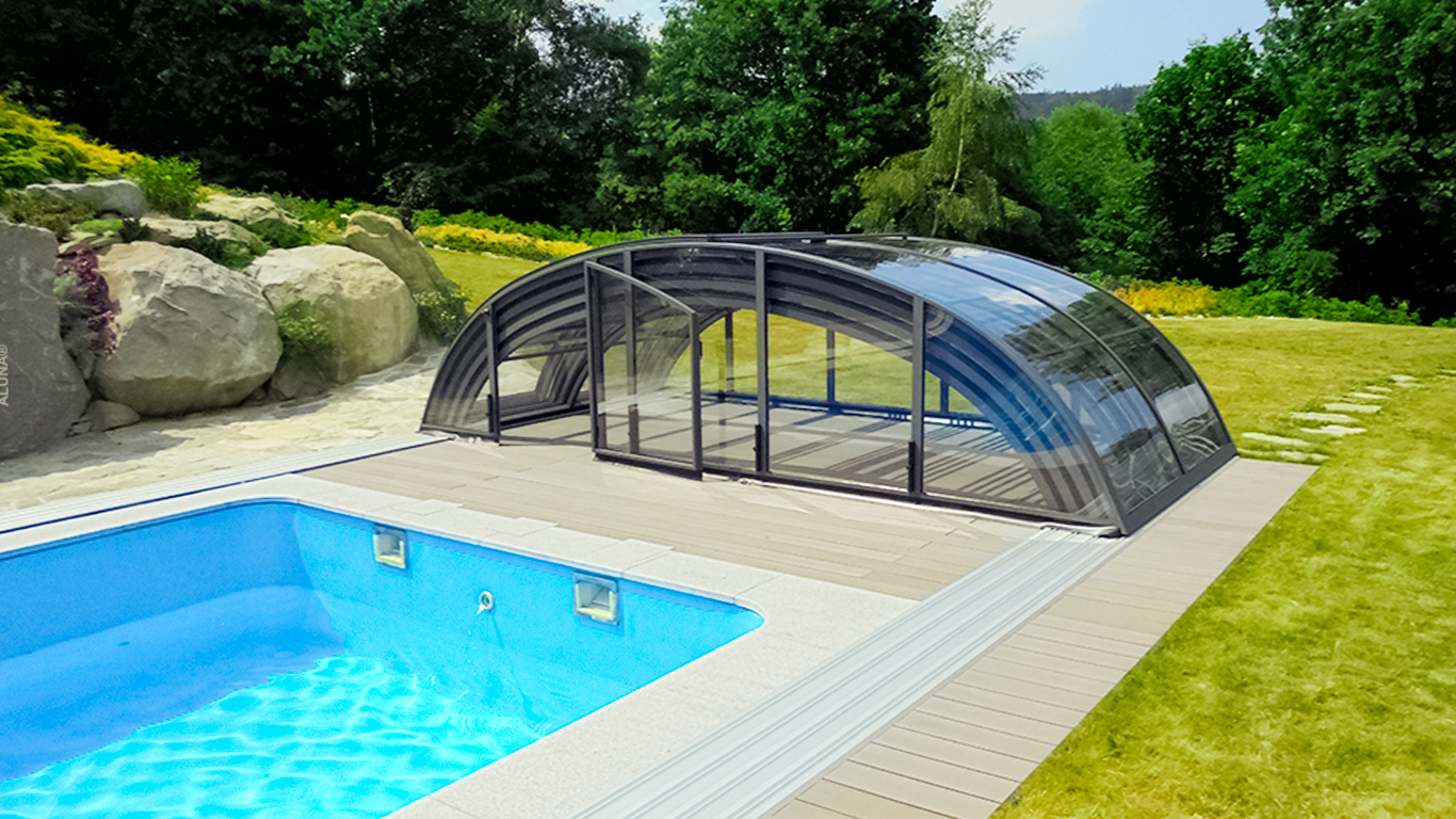 Schwimmbadüberdachung Aluna® Classic