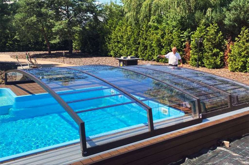 Schwimmbadüberdachung Aluna® Comfort