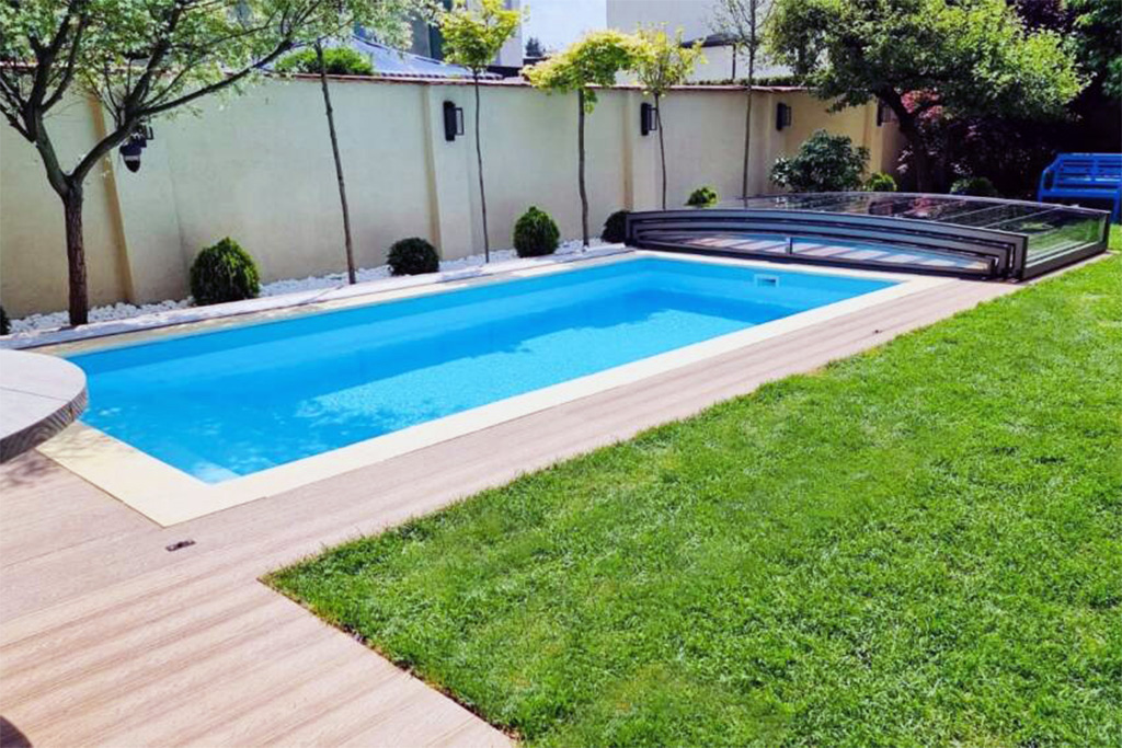 Flache Poolhalle Aluna® Exclusive Line R1