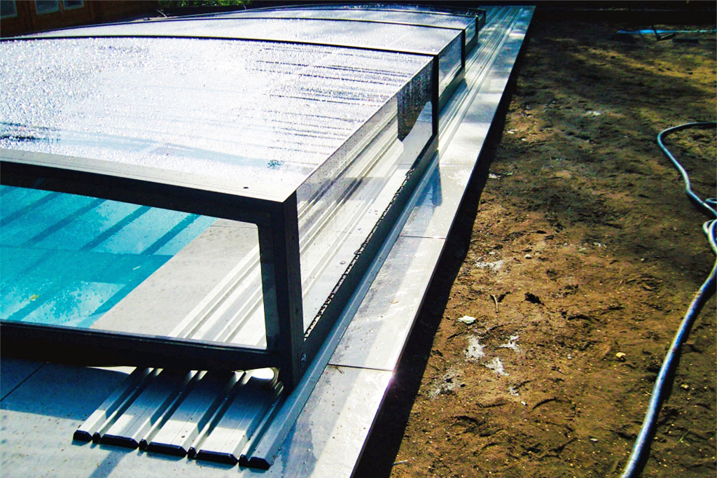 Schwimmbadüberdachung Aluna® Exclusive Line R1