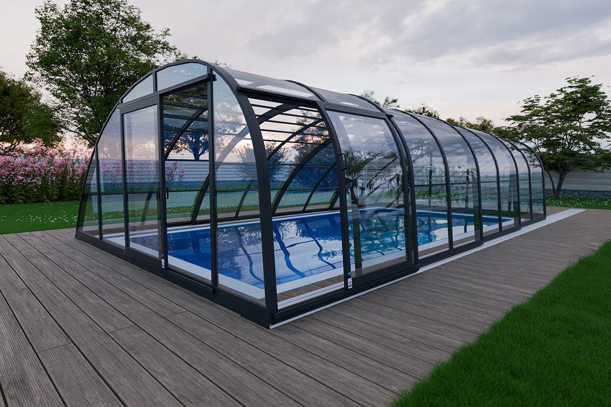 Schwimmbadüberdachung Aluna® Ocean