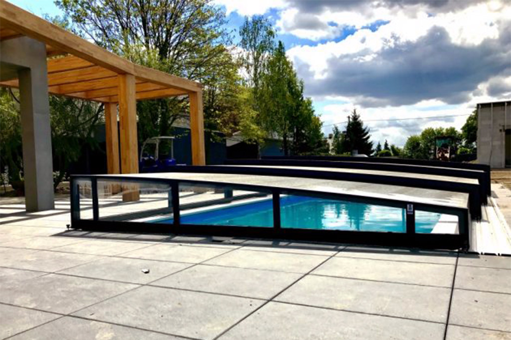 Schwimmbadüberdachung Aluna® Neo Light R1