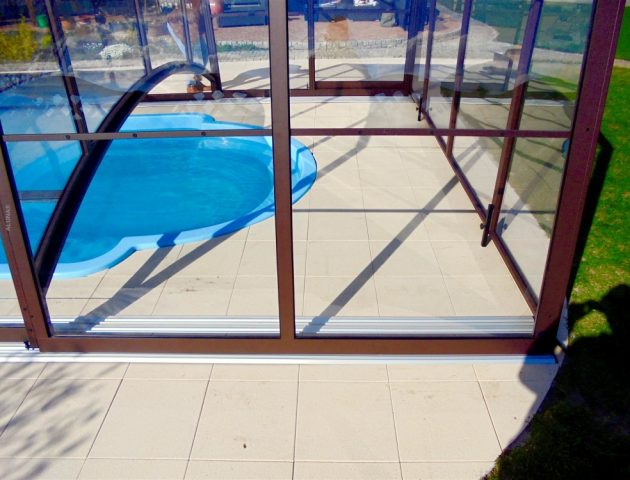 Schwimmbadüberdachung  Aluna® Duo III